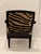 Faux Zebra Printed Cowhide Club Chairs - A Pair For Sale - Image 9 of 18