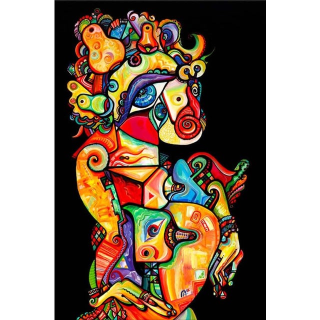 Alexander Arshansky, "Timid Nude" Abstract/Cubist Piece For Sale