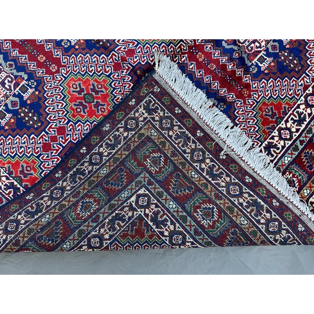 Fine Hand-Knotted Afghan Caucasian Shirvan Design Rug - 6'6" X 4'9" For Sale - Image 12 of 12