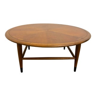 Mid Century Modern Lane Acclaim Circular Coffee Table For Sale