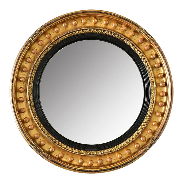 English 19th Century Regency Convex Mirror For Sale