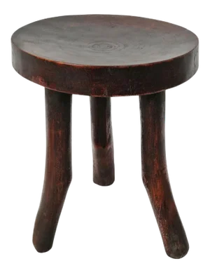 Vintage Three Leg African Wood Stool