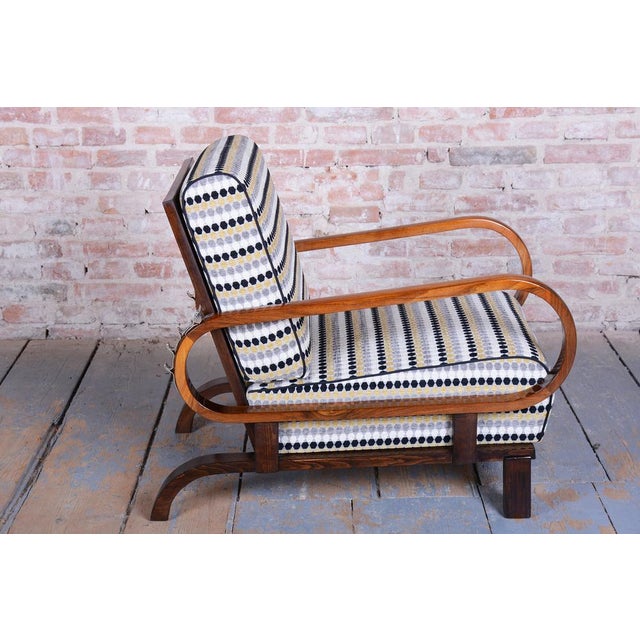 Art Deco Adjustable Armchairs from J. Halabala, Czech, 1920s, Set of 2 For Sale - Image 15 of 18