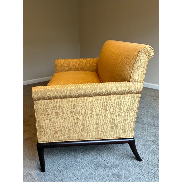 A. Rudin Late 20th Century A. Rudin Custom Upholstered Designer Loveseat With Goose Down Cushions For Sale - Image 4 of 8