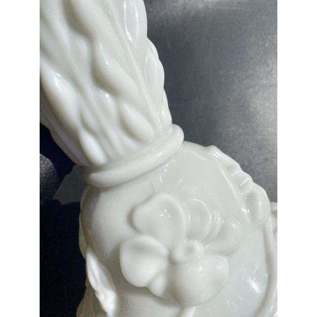 White Saint Louis Pate-De-Riz Opal Crystal Vases, Set of 2 For Sale - Image 8 of 16