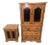 Pine Chest/Armoire and Nightstand - Set of 2 For Sale