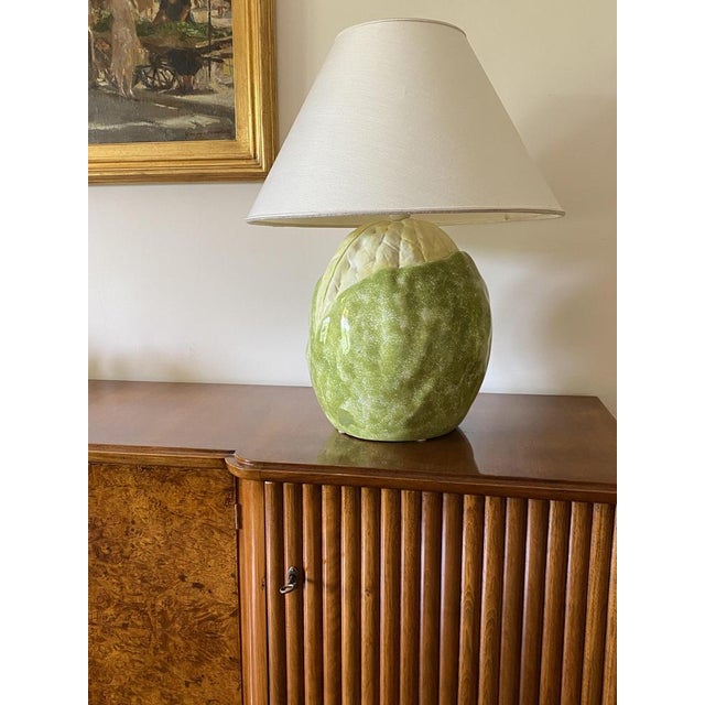 Ceramic Cauliflower-Shaped Table Lamp, Italy, 1970s For Sale - Image 4 of 17