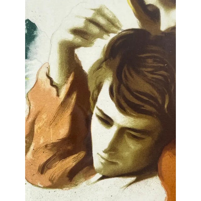 Sandu Liberaman "Tender Love" Lithograph Hand Signed , Numbered and Framed 1960's For Sale - Image 11 of 15