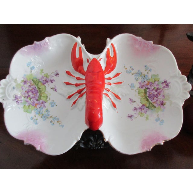 Antique Victorian German Porcelain Lobster Thermidor ...