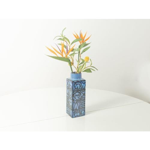 Blue Baca Vase by Nils Thorsson for Royal Copenhagen For Sale - Image 8 of 11