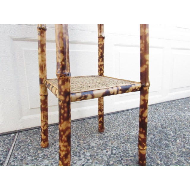 Antique English Tiger Bamboo Table For Sale - Image 10 of 17