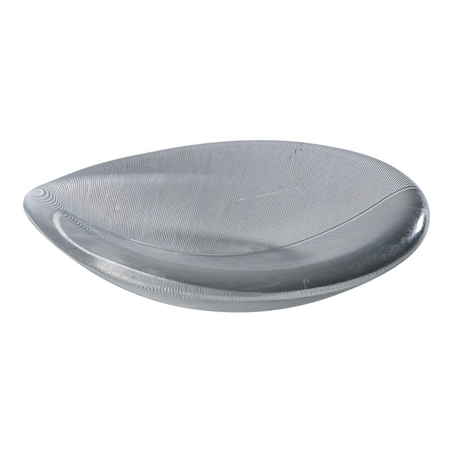 Large Vintage Art Glass Bowl by Tapio Wirkkala for Iittala 1950s For Sale