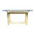 1970's Brass & Glass Console Table, Milo Baughman Attr: Dia For Sale