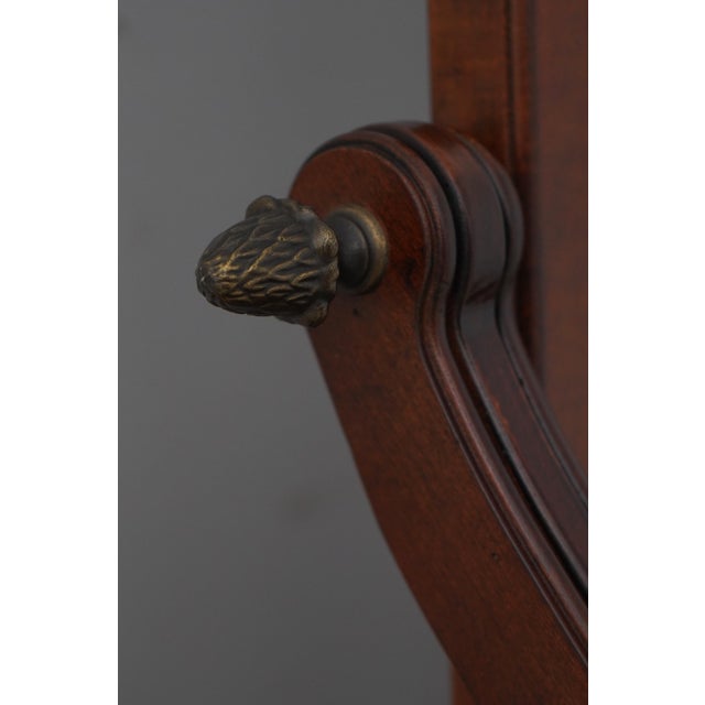 Wood Ethan Allen British Classics Shaving Vanity Mirror For Sale - Image 7 of 11