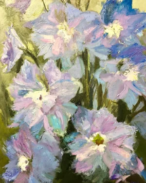 Upheave Into Bloom, Original Oil Painting by Julia Lawing