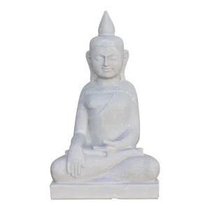 Pure White Modern Burmese Buddha