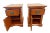 Arts & Crafts 1990s Arts and Crafts Mission Style Side Tables Nightstands Drawer, Cabinet With Shelf, A Pair For Sale - Image 3 of 13