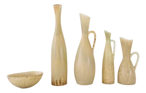 Mid-Century Modern Vessels attributed to Carl-Harry Stålhane for Rörstrand, Sweden, 1950s, Set of 5