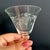 Vintage Willow Moon Champagne Glasses, Set of 7 - By Pioneer - Mid Century Etched Crystal Sparkling Wine Coupes For Sale - Image 4 of 7
