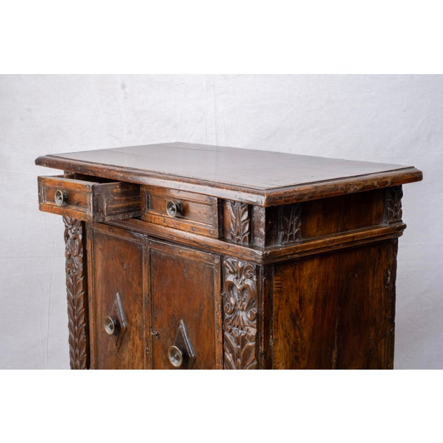 18th Century Carved Oak Italian Cabinet For Sale - Image 4 of 16