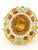 Gemstone Bochic "Orient" Vintage Diamond, Cognac Citrine & Peridot Ring Set 18K Gold & Slver For Sale - Image 7 of 18