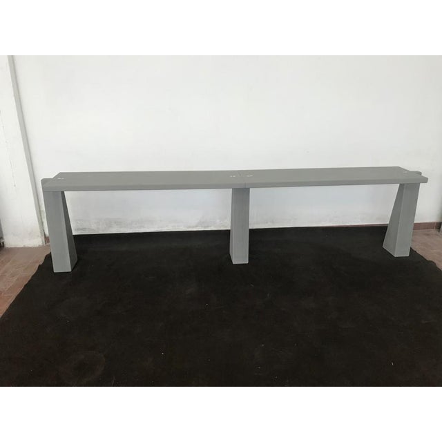 Pietra Serena Model Incas Console Table by Angelo Mangiarotti for Skipper, 1990s For Sale - Image 6 of 6