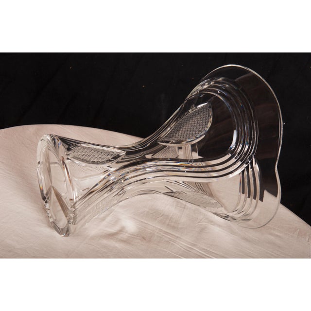 Vintage Crystal Flower Vase, 1970s For Sale - Image 11 of 12
