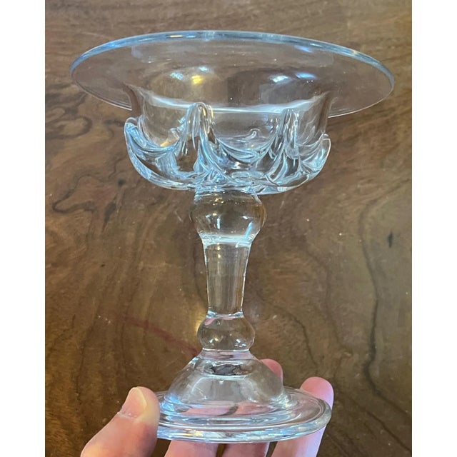 Antique 19th Century Anglo Irish Glass Footed Compote or Sweetmeat Dish For Sale - Image 4 of 13
