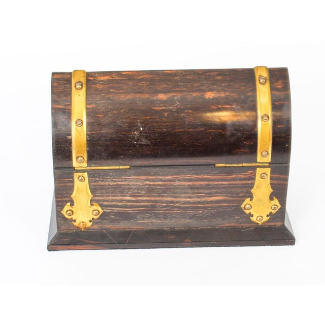 19th Century Coromandel & Brass Mounted Scent Bottle Box, Set of 4 For Sale - Image 6 of 13