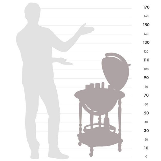 Minos Globe Bar by Zoffoli Mappamondi For Sale - Image 4 of 5