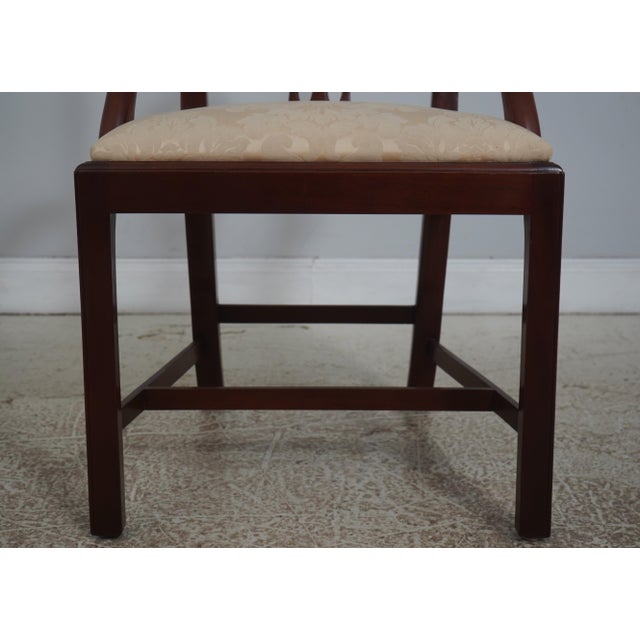 Set of 6 Baker Chippendale Carved Mahogany Dining Room Chairs For Sale - Image 11 of 18