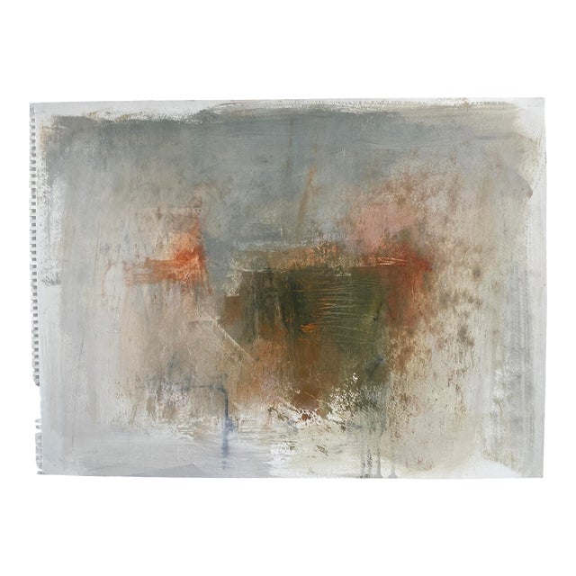 Color Study Untitled #11 Abstract Acrylic Painting on Paper For Sale