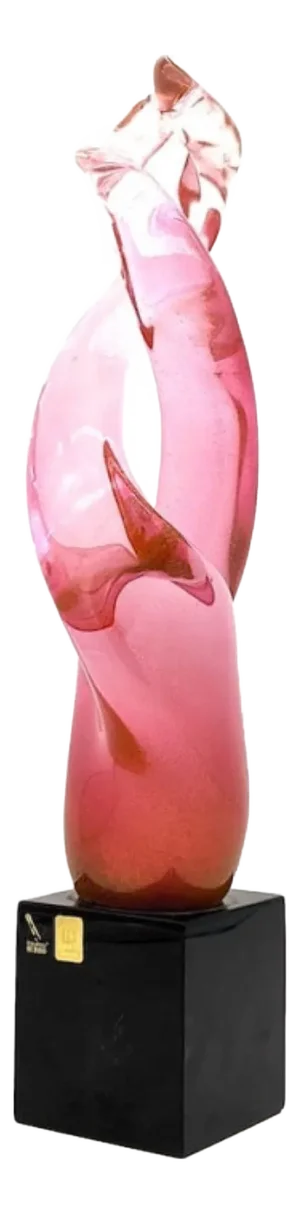 Pink Murano Glass Design Sculpture from YourMurano