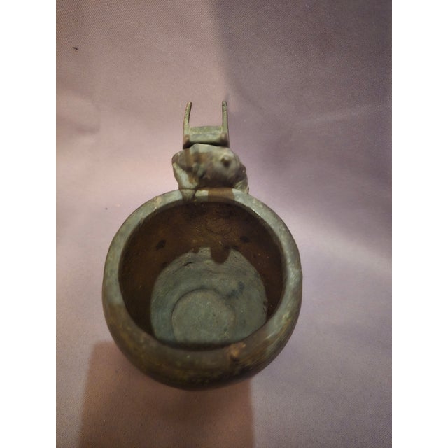 Japanese Bronze Vase For Sale - Image 4 of 7