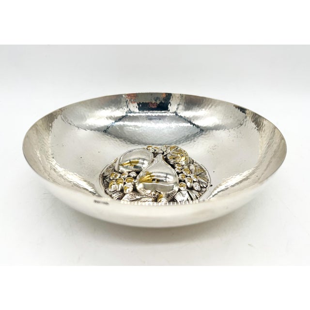 Mid 20th Century Vintage Trompe l'Oeil Portuguese Silverplate Fruit Motif Bowl – Hollywood Regency / European Traditional For Sale - Image 5 of 11