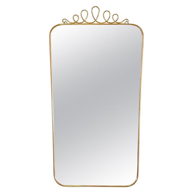 Brass Shield Mirror by Gio Ponti, 1950s For Sale - Image 16 of 16