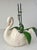Vintage White Ceramic Swan Vase Planter For Sale - Image 13 of 14