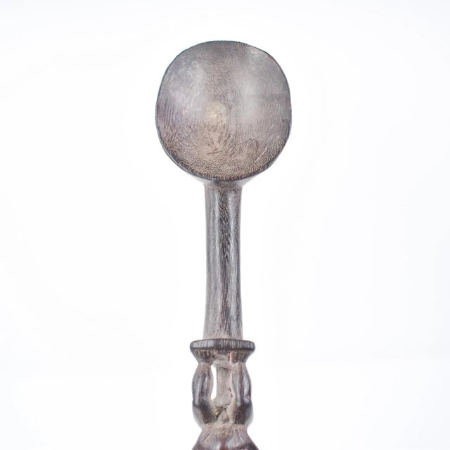 Dark Gray Early 20th Century Baule Spoon Cote D'Ivoire For Sale - Image 8 of 11