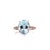 Natural Aquamarine Diamond Ring 14k White Gold 5.09 TCW Certified For Sale - Image 13 of 14