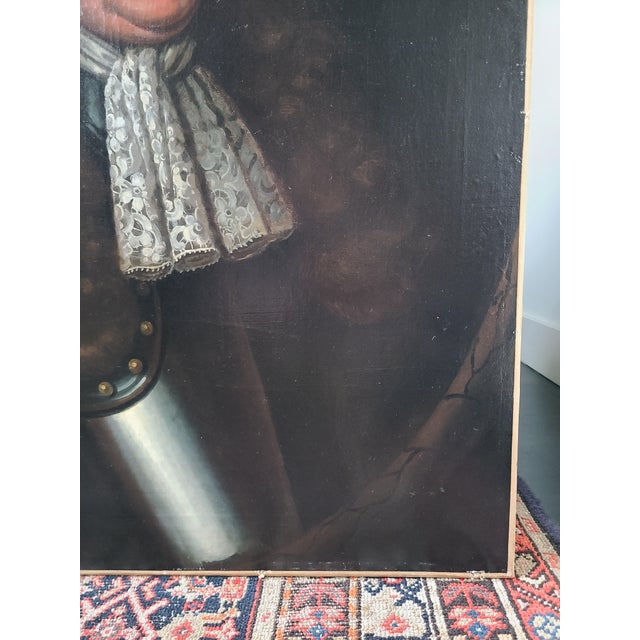 Antique 18th Century Oil Painting Portrait Follower of Sir John Baptist Medina - Unsigned For Sale - Image 11 of 17
