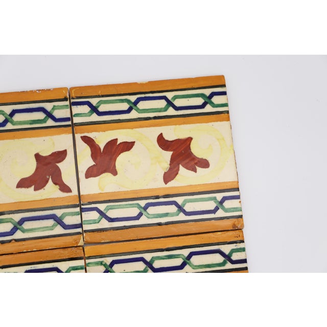 19th Century 19th Century Set of Four Mediterranean Large Tiles, Portuguese For Sale - Image 5 of 13
