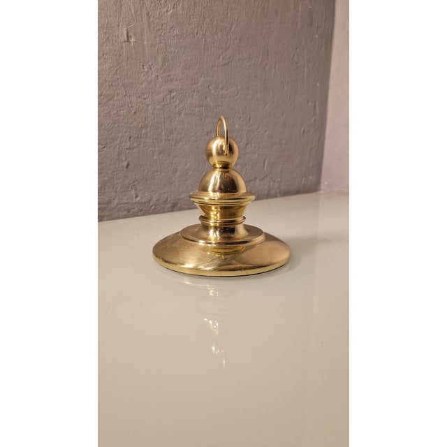 Mid-Century Modern Brass Doorstop by Luigi Caccia Dominioni for Azucena, 1950s, in Very Good conditions. Designed 1950 to...