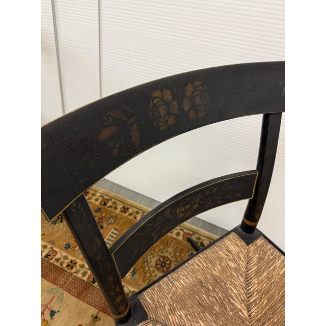 Ebonized Hitchcock Rocking Chair, 19th Century For Sale - Image 9 of 12