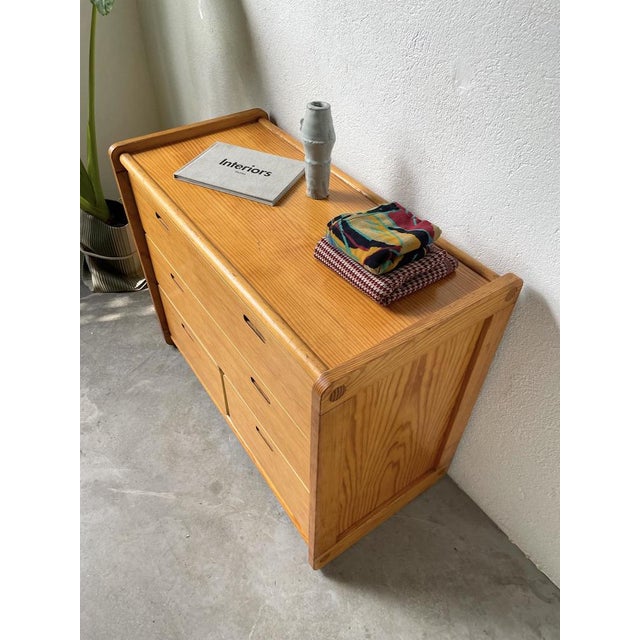 Yellow Pine Chest of Drawers Drawers, 1980s For Sale - Image 9 of 18