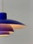Blue Blue PH 4/3 Pendant Lamp by Poul Henningsen for Louis Poulsen, Denmark, 1970s For Sale - Image 8 of 18