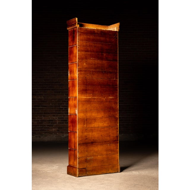 Antique Office Specialty Oak 40-Drawer Document File Cabinet, Circa 1890s–1900s For Sale - Image 4 of 13