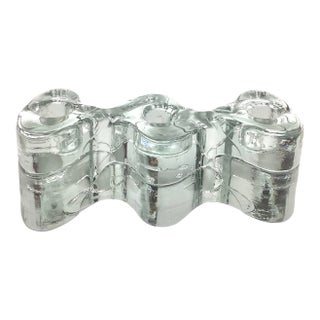 Mid Century Glass Arkipelago Candle Holder by Timo Sarpaneva For Sale