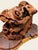 Vintage Burl Root Wood Abstract Sculpture Live Edge Base Organic Modern 17" For Sale - Image 10 of 15