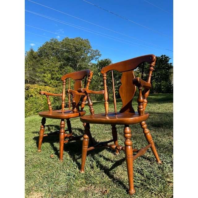 Set of Six 20th Century Heywood-Wakefield Chairs For Sale - Image 10 of 18