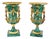 French Empire Malachite Urns, Set of 2 For Sale